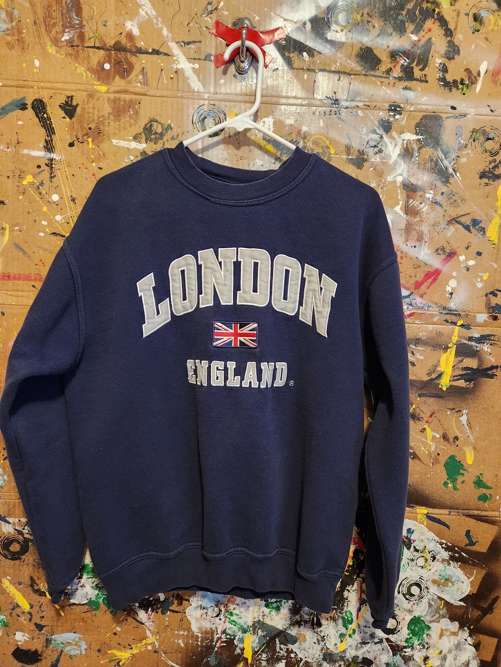 London England Graphic Sweatshirt - Navy